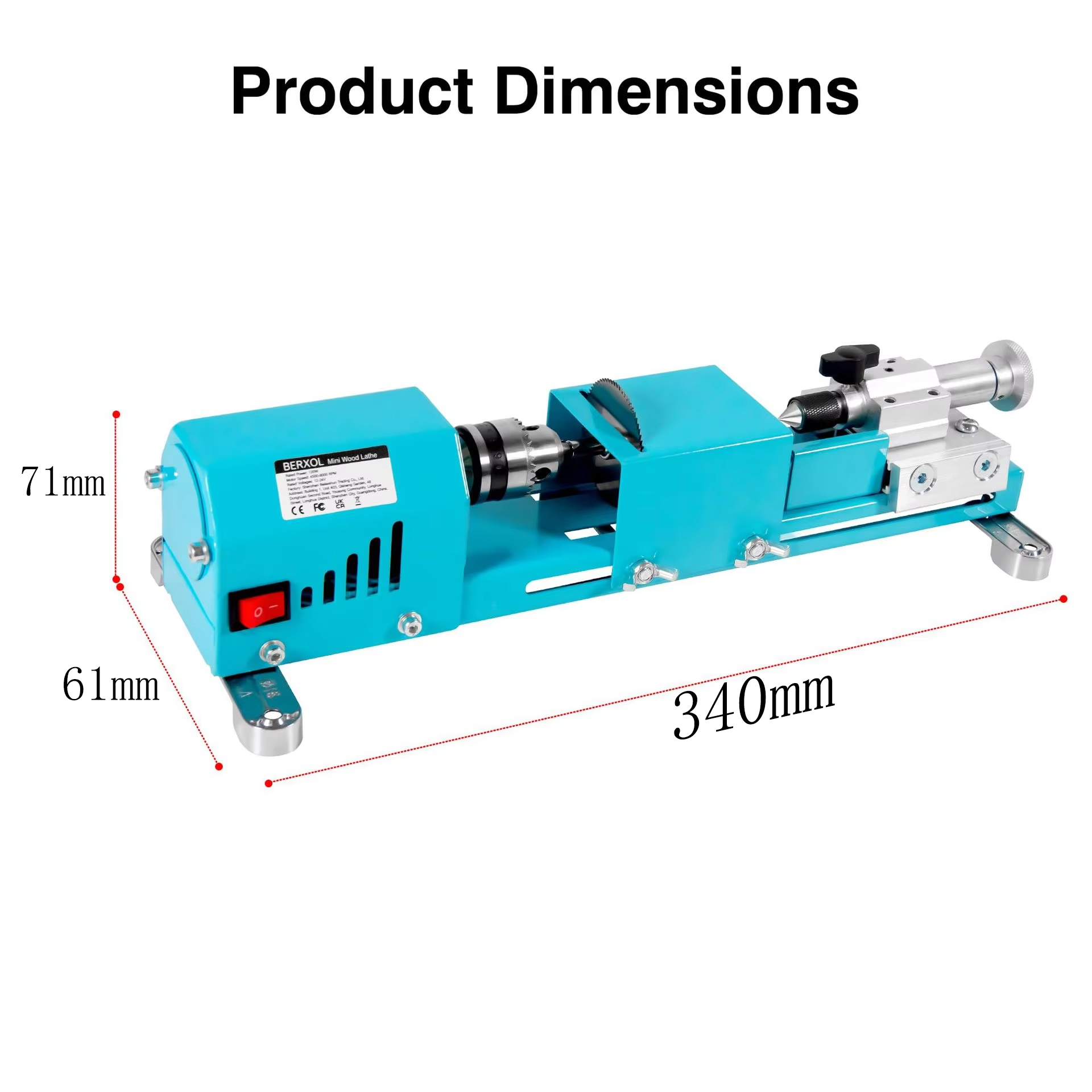New Electric Wood Mini Lathe M - Brake Drum Lathe ulasan dan harga