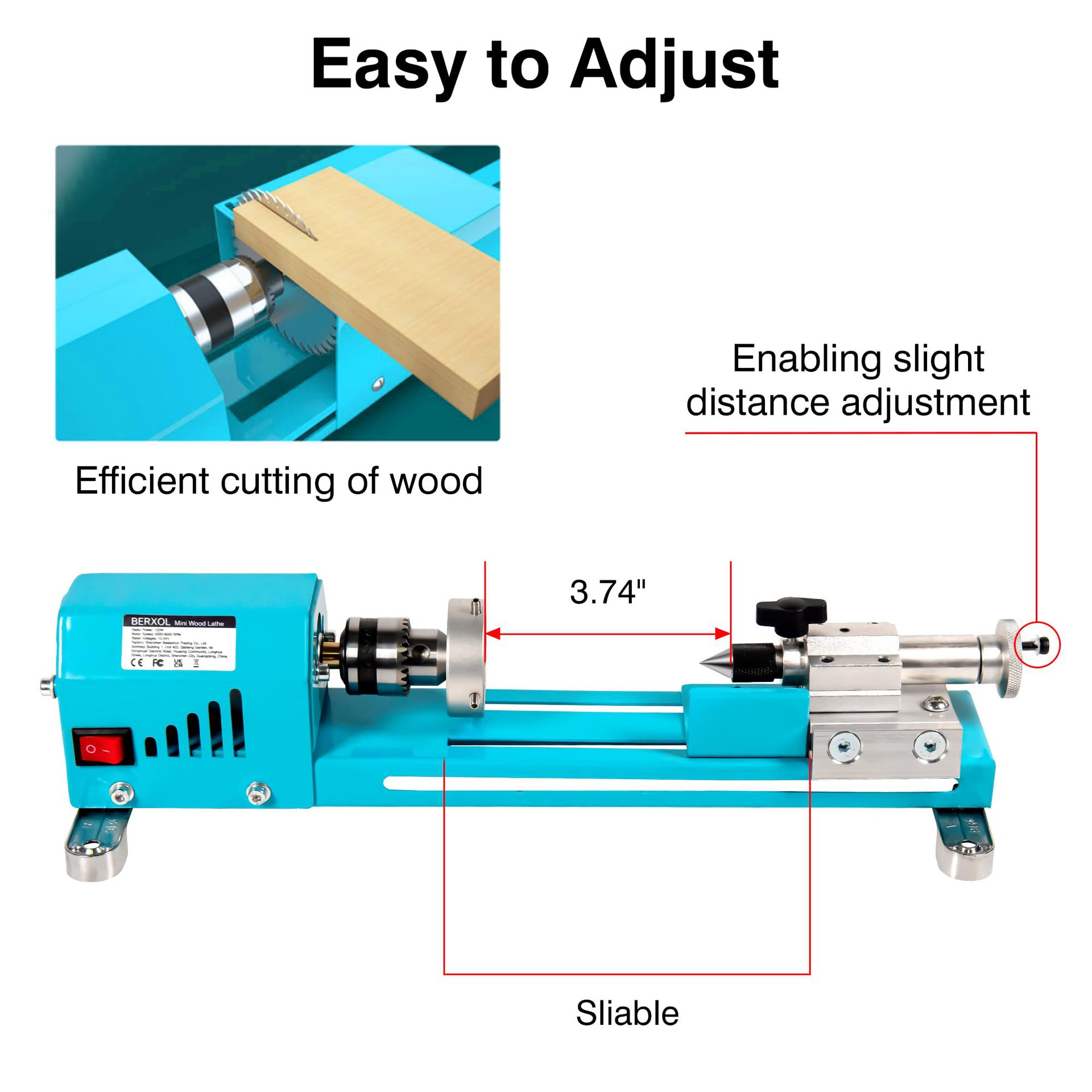 New Electric Wood Mini Lathe M - Brake Drum Lathe ulasan dan harga