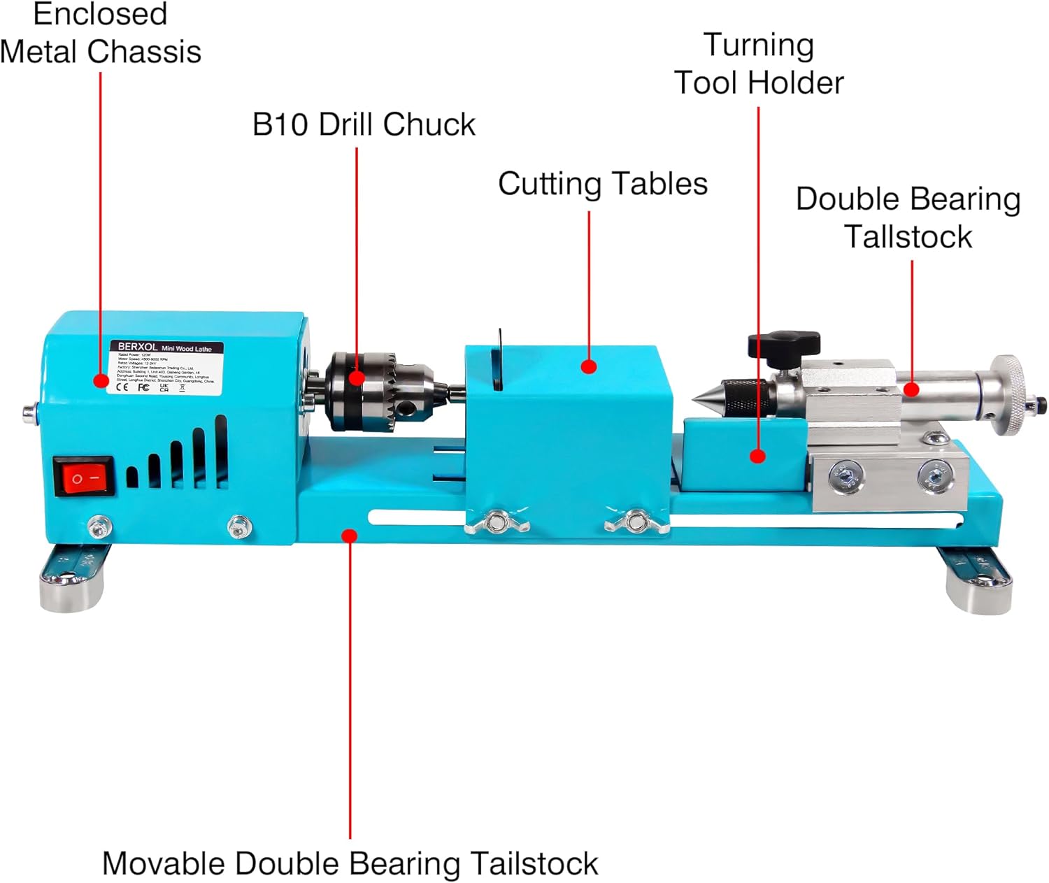 New Electric Wood Mini Lathe M - Brake Drum Lathe ulasan dan harga